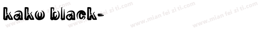 kako black字体转换